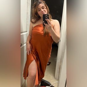 Banana Republic Asymmetrical Silk Slip Dress